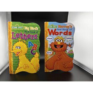 Sesame Street Murray's‎ First Book of Words Big Bird’s First Book Of Letters Lot